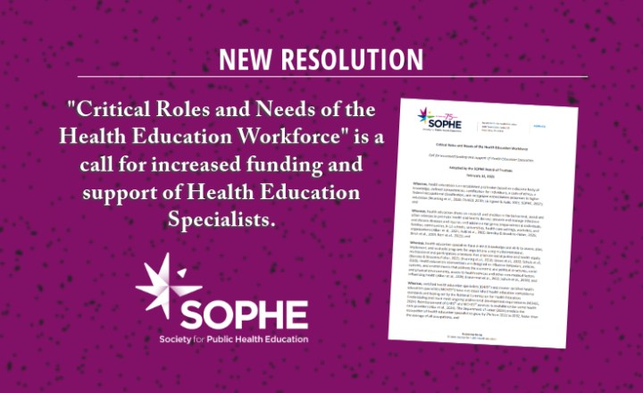 Critical Roles and Needs of the Health Education Workforce.55-2-Homepage slider